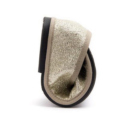 Friulana sacchetto lino laminato platino - Marta Ray