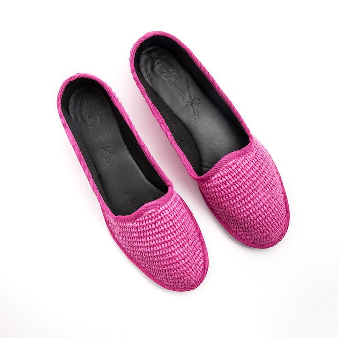 Friulana sacchetto rafia fucsia - Marta Ray