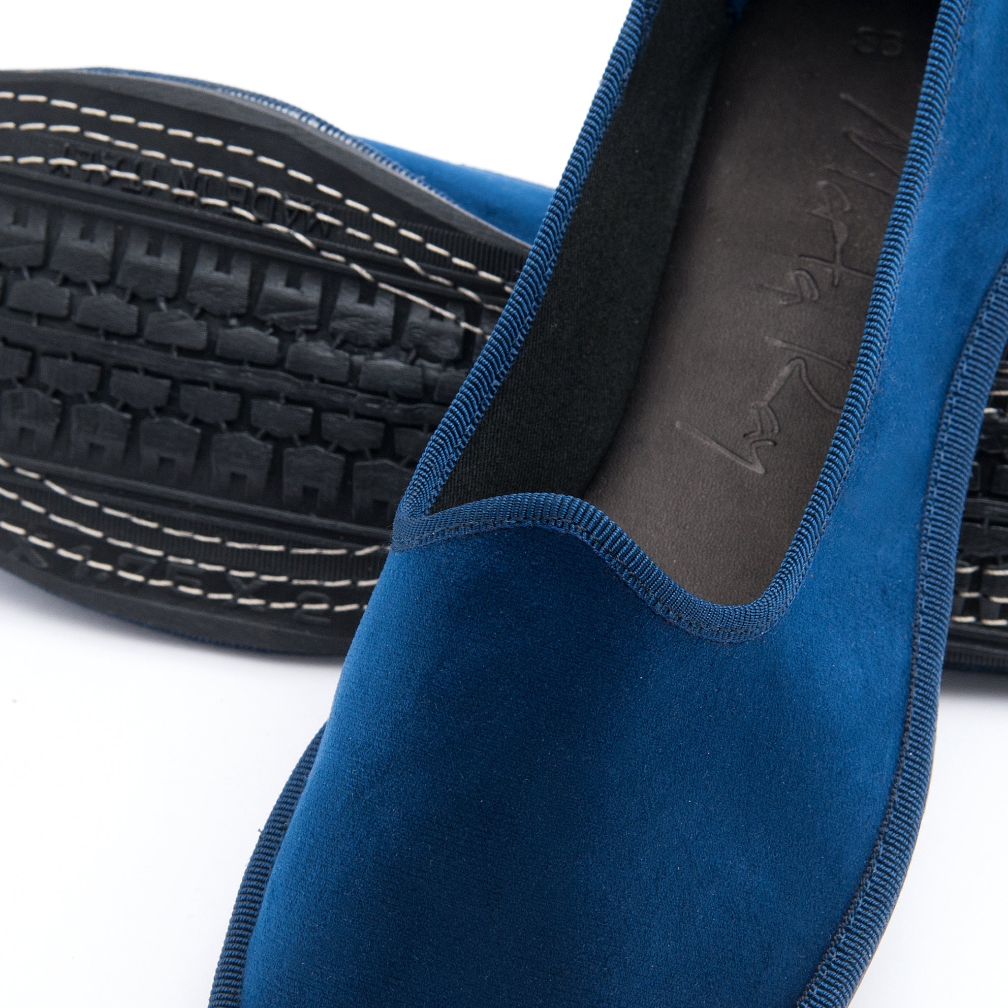 Friulana sacchetto velluto navy - Marta Ray