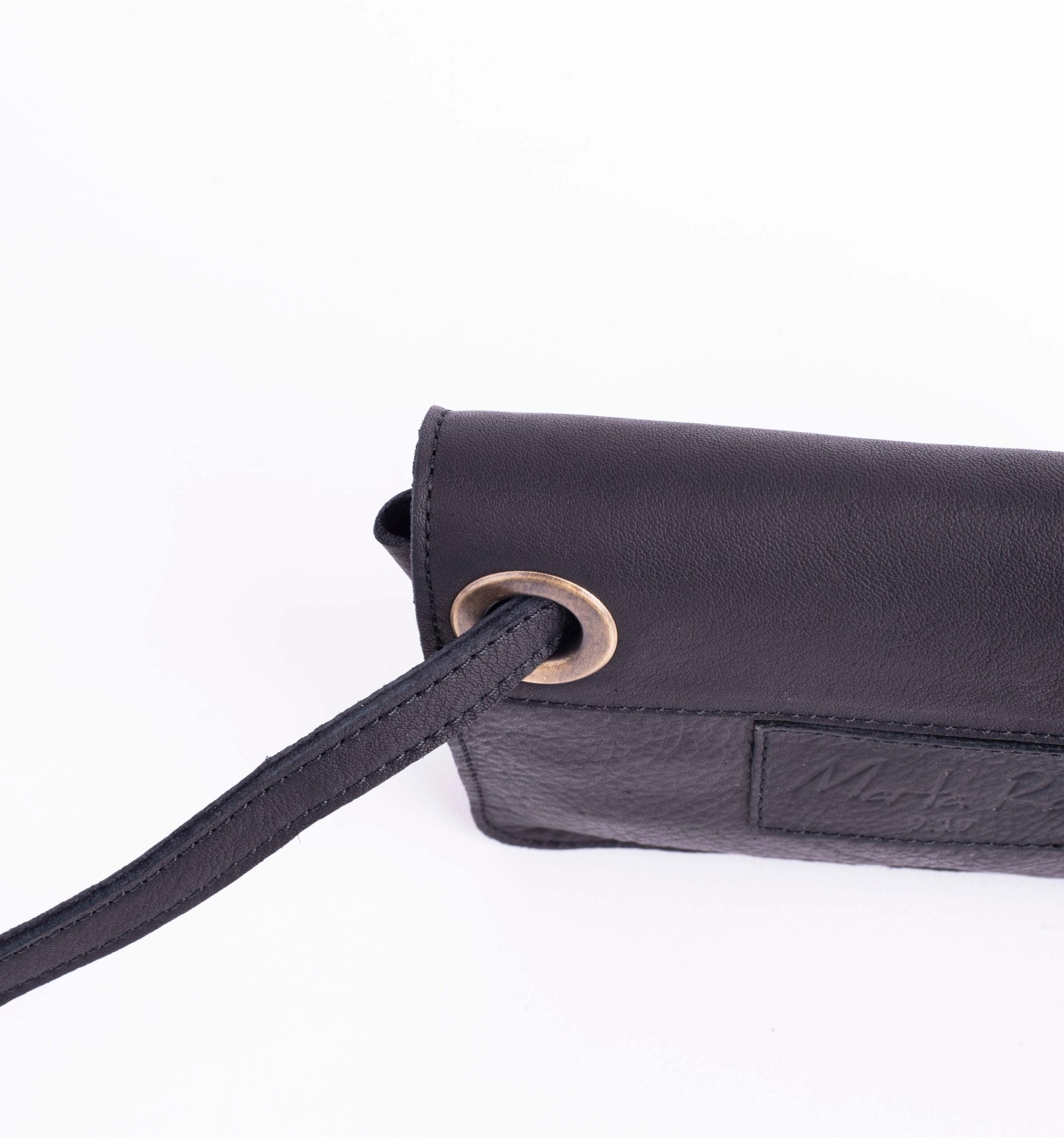 Funny martellato nero - borsa marsupio in pelle nera - Marta Ray