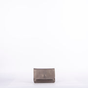 Funny mousse perlato canna di fucile - pochette in pelle argentata - Marta Ray