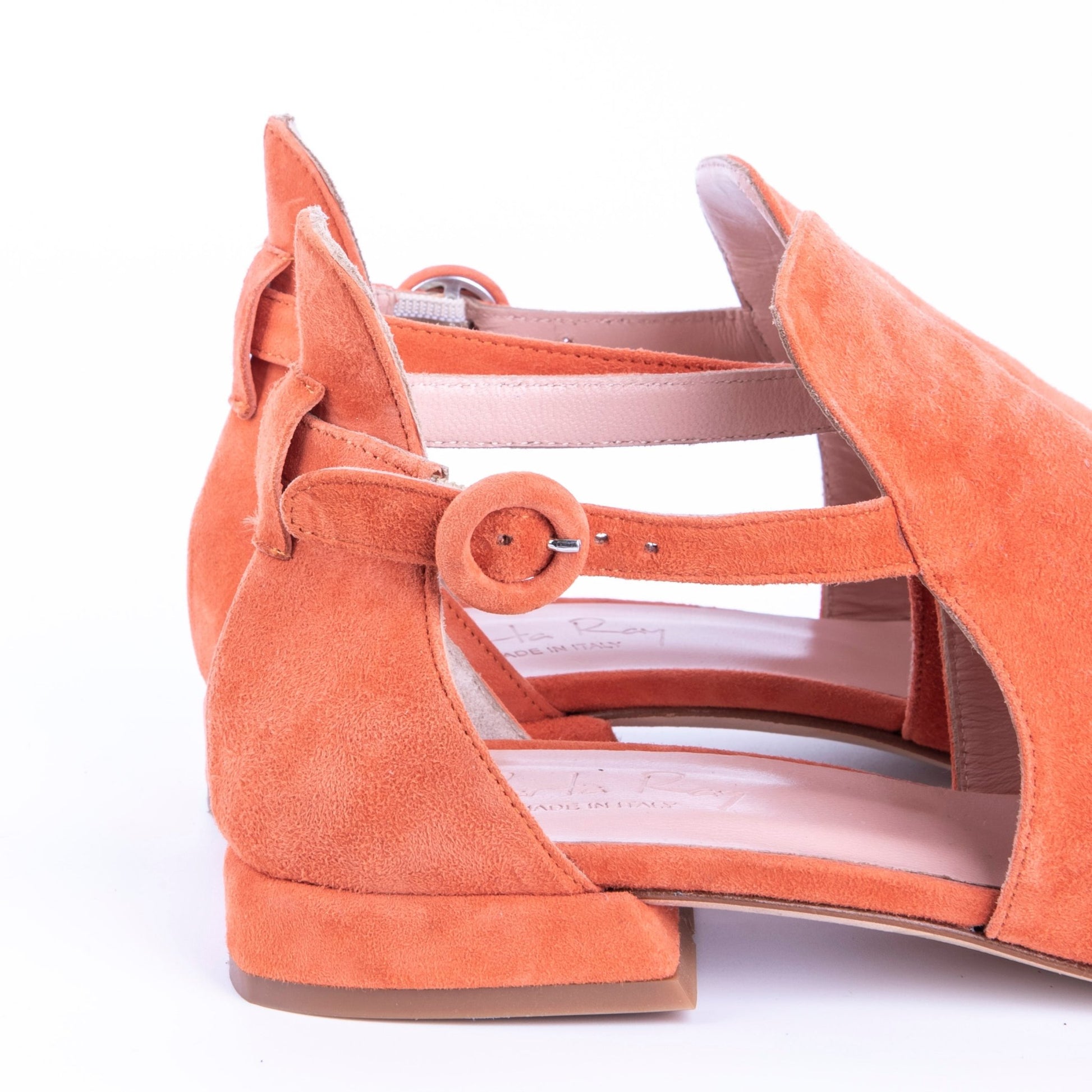 Gaho T2A camoscio arancio - scarpa spuntata in pelle arancione - Marta Ray