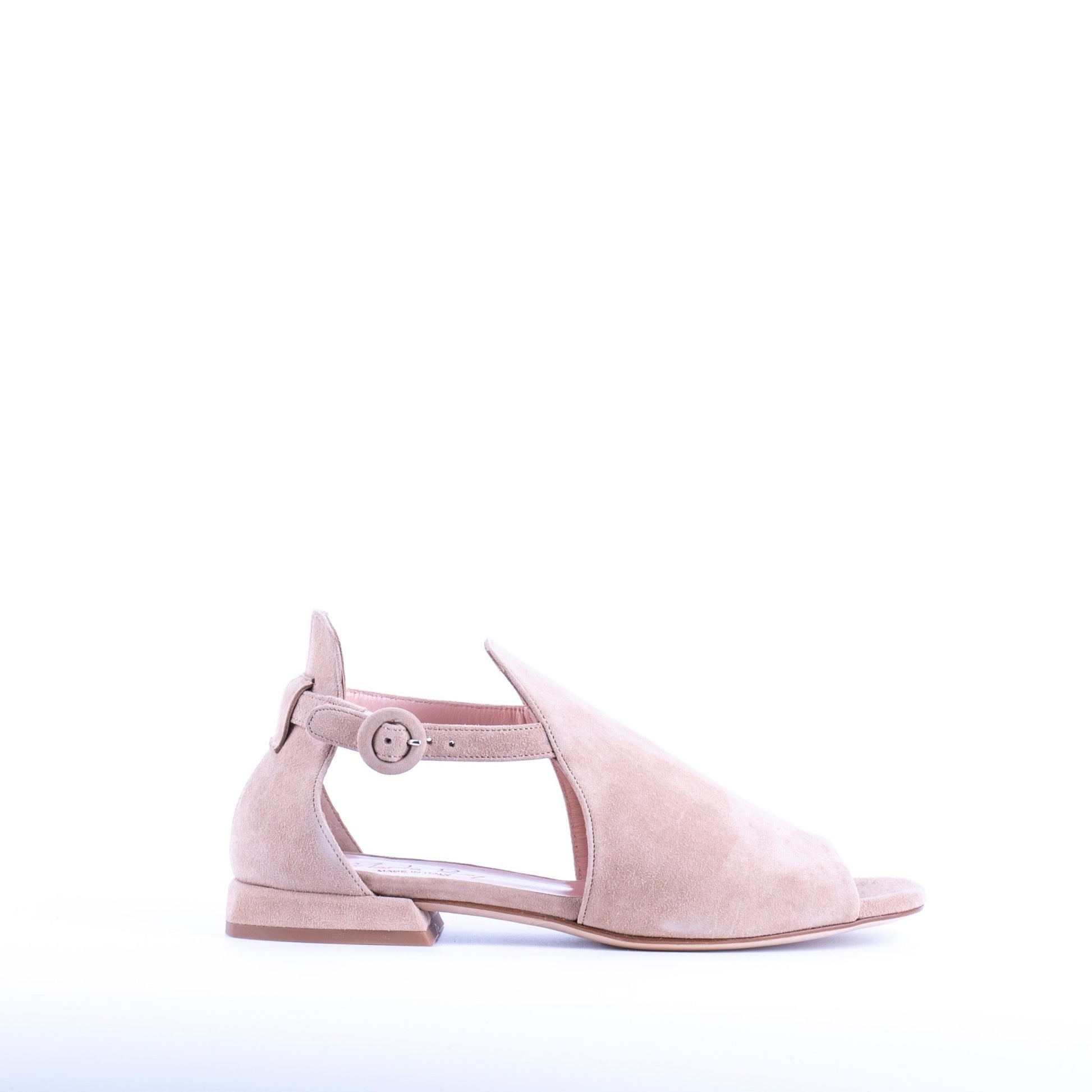 Gaho T2A camoscio mandorla - scarpa spuntata in pelle beige - Marta Ray
