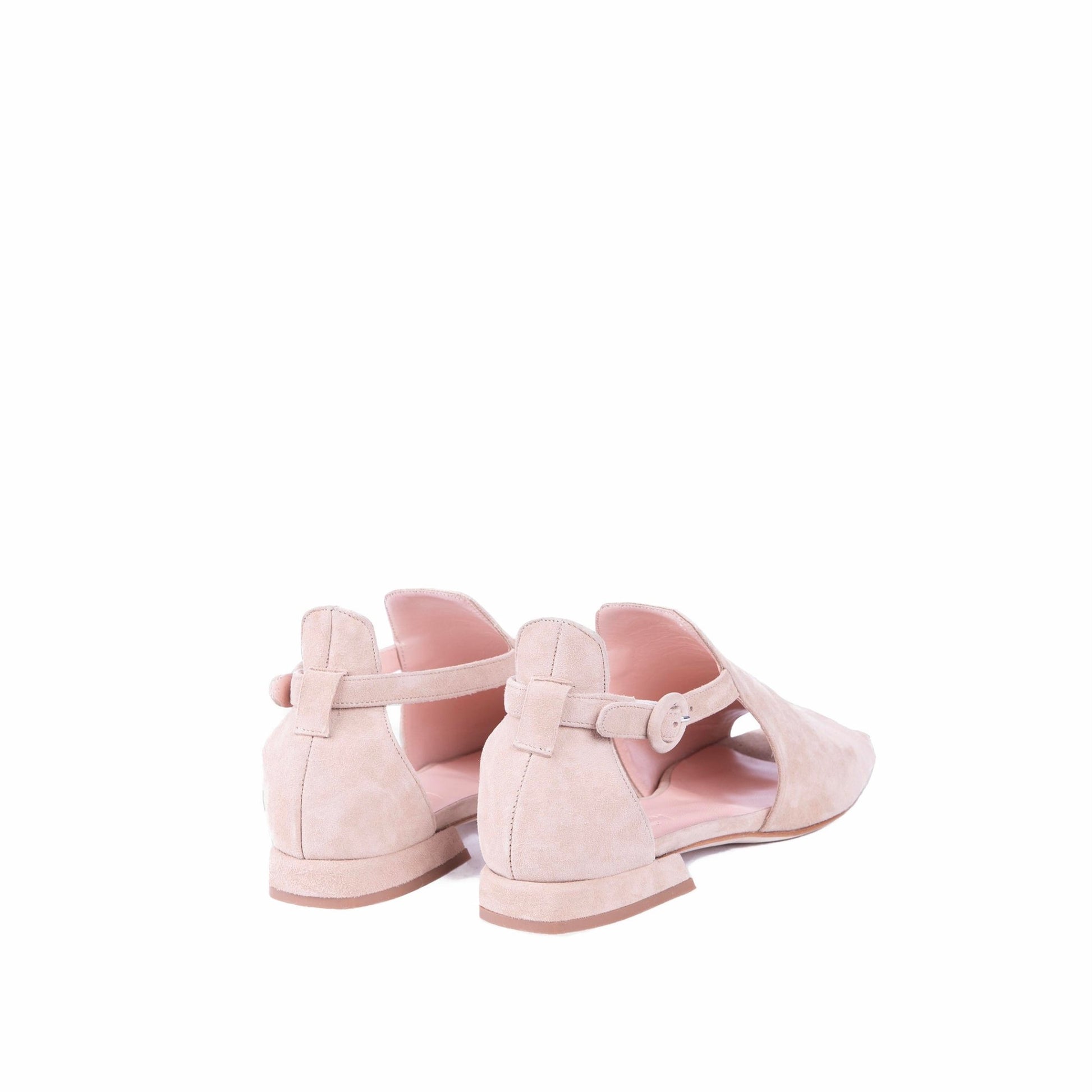 Gaho T2A camoscio mandorla - scarpa spuntata in pelle beige - Marta Ray