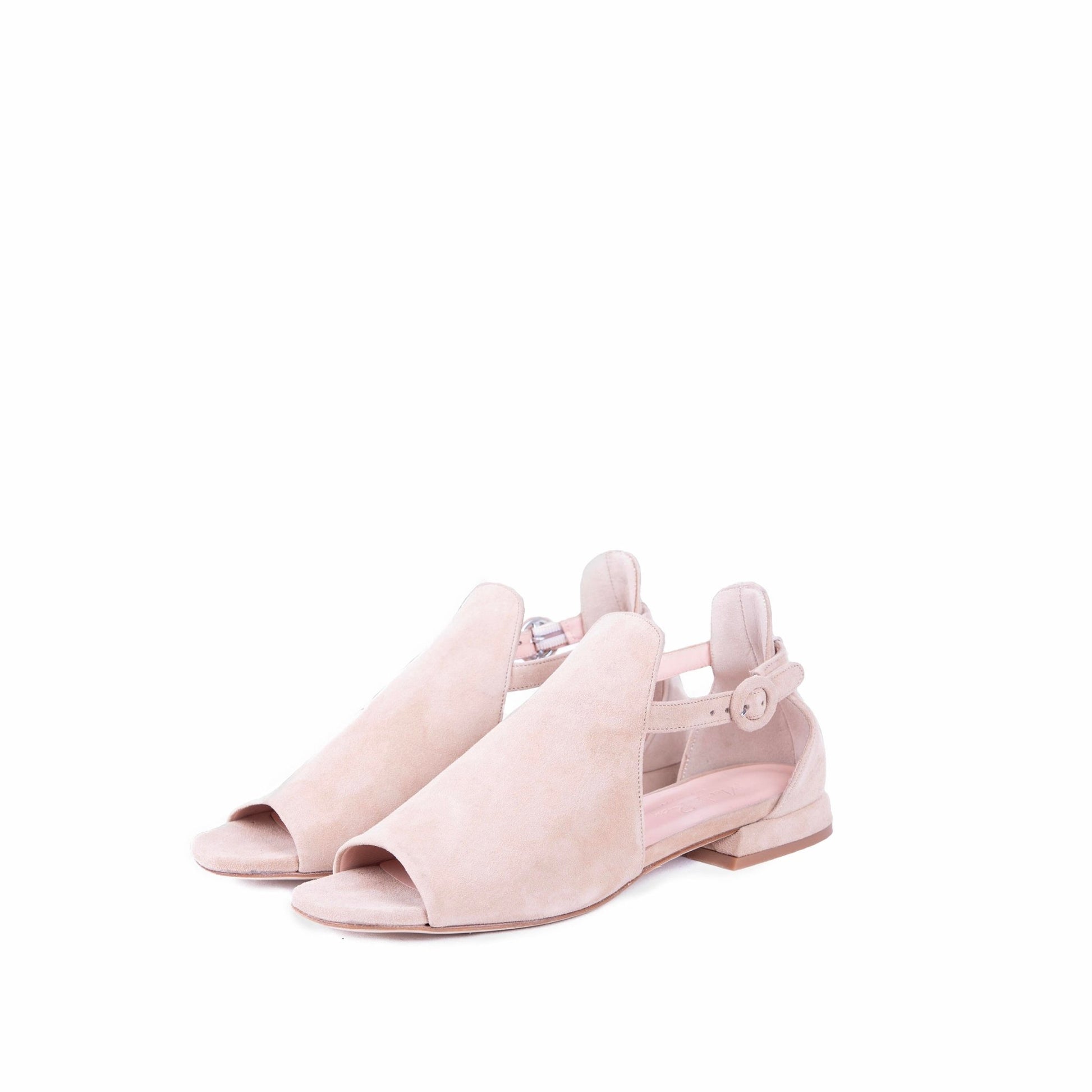Gaho T2A camoscio mandorla - scarpa spuntata in pelle beige - Marta Ray