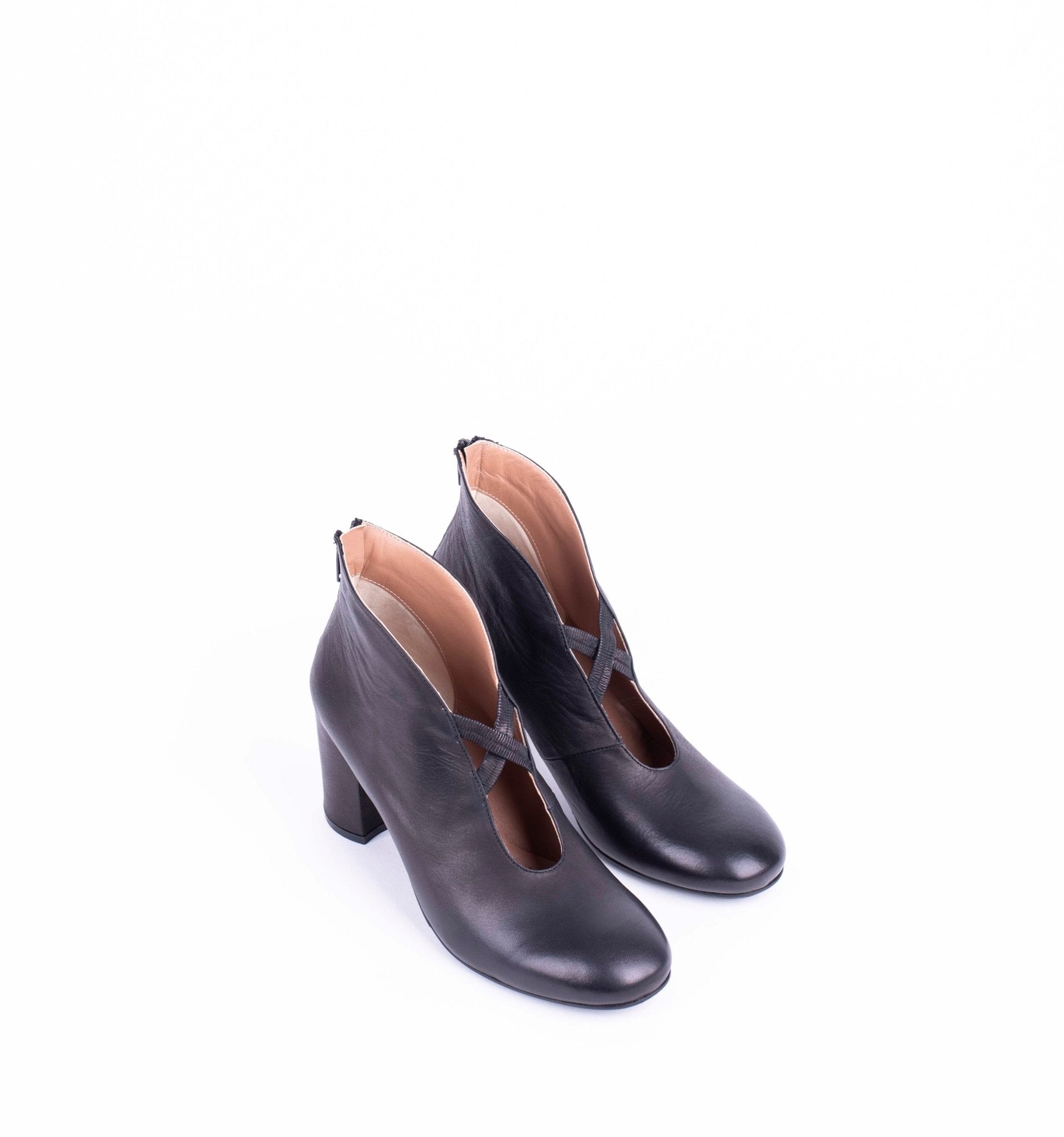 Gea T7 cerato nero - scarpa tronchetto in pelle - Marta Ray