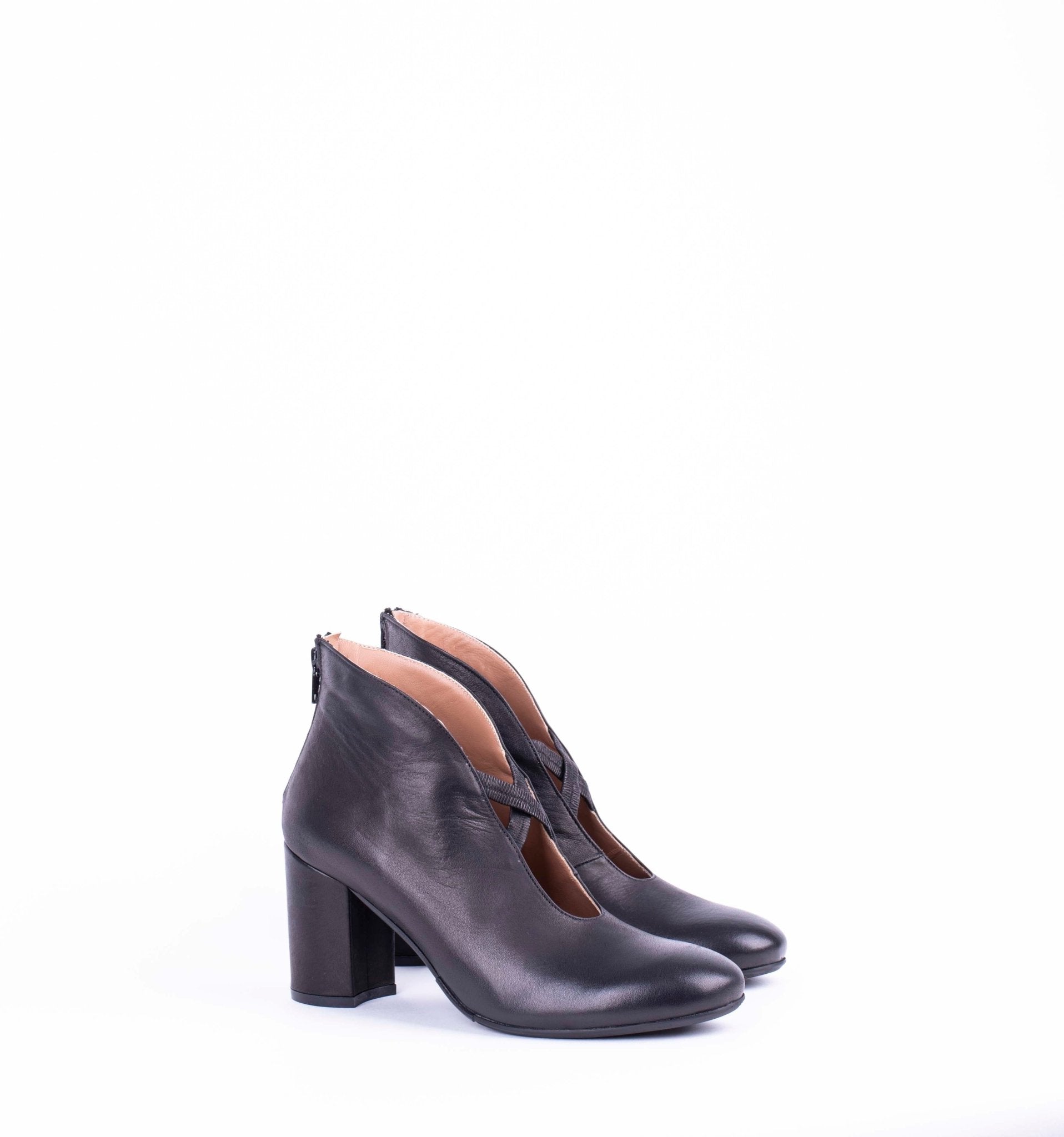 Gea T7 cerato nero - scarpa tronchetto in pelle - Marta Ray