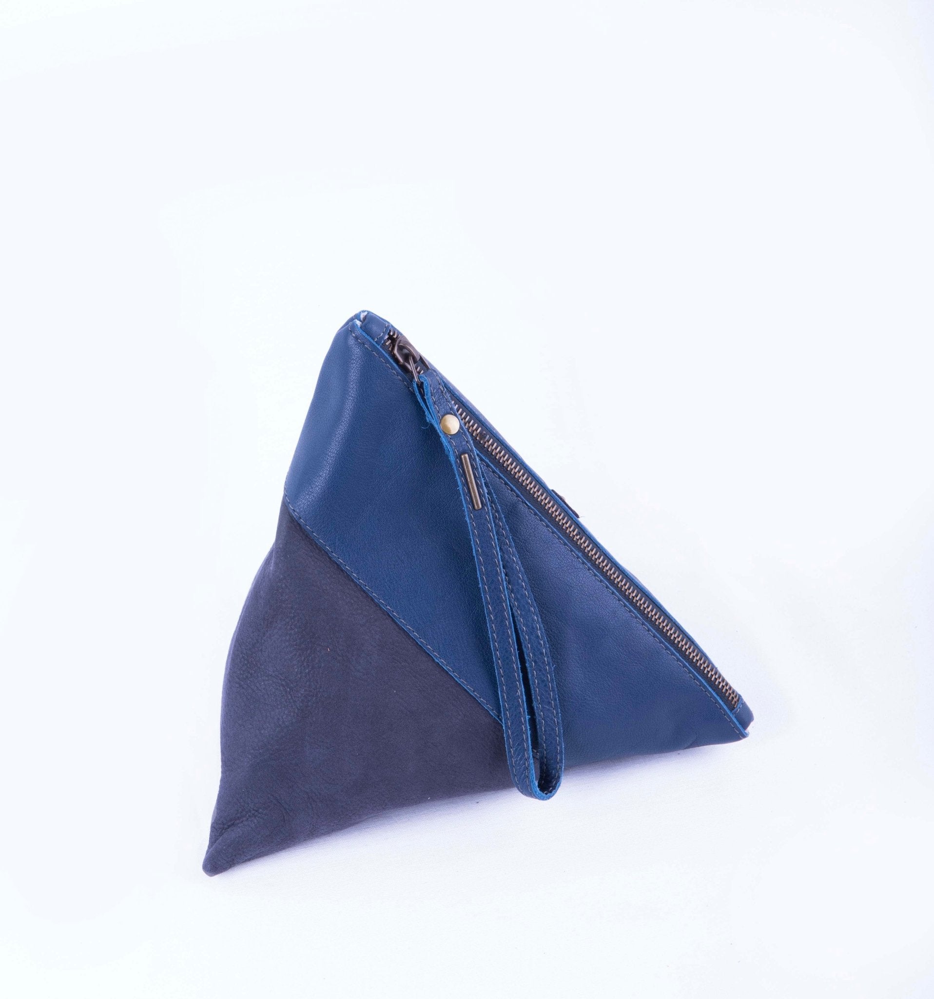 Gigi Medium mousse + long beach luna blu+ notte - borsellino in pelle blu - Marta Ray