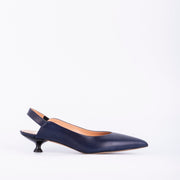 Giulia savage blu - décolleté a punta in pelle blu - Marta Ray