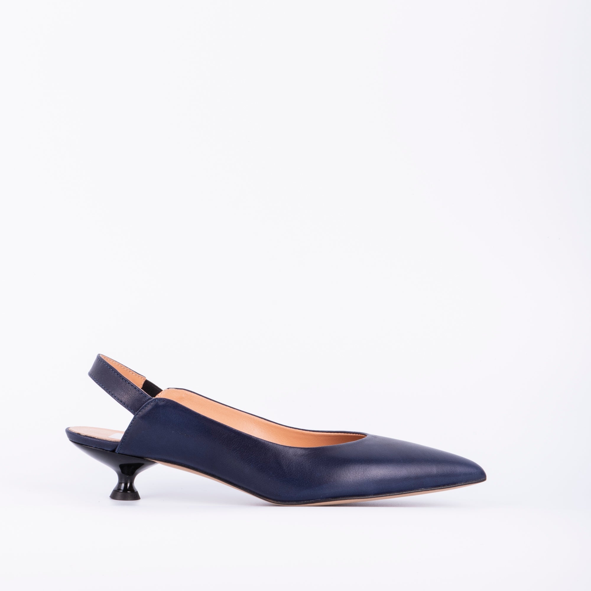 Giulia savage blu - décolleté a punta in pelle blu - Marta Ray