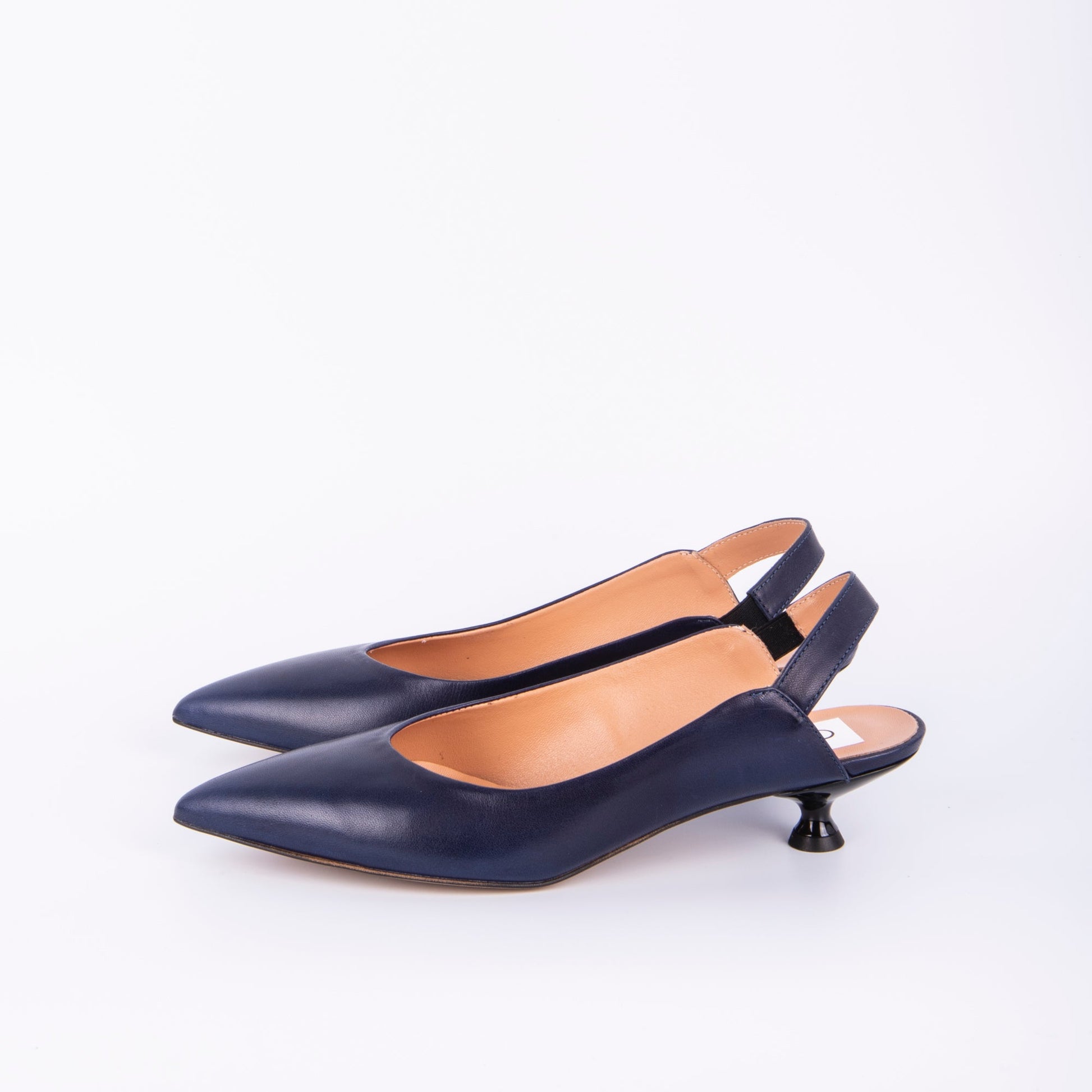 Giulia savage blu - décolleté a punta in pelle blu - Marta Ray