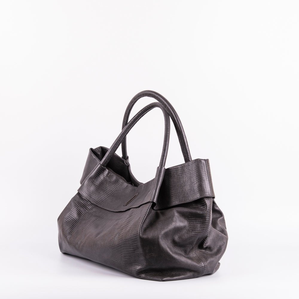 Grace altheyus grigio - borsa a spalla grande in pelle grigia - Marta Ray