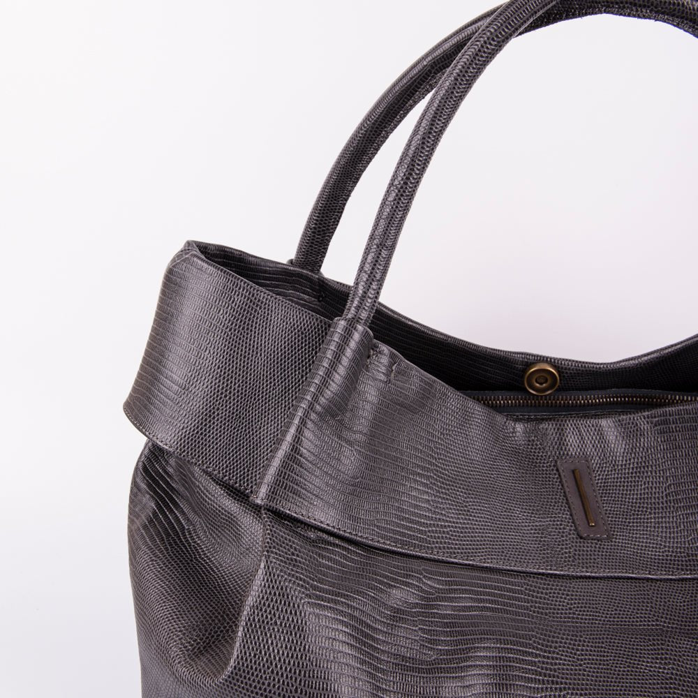 Grace altheyus grigio - borsa a spalla grande in pelle grigia - Marta Ray