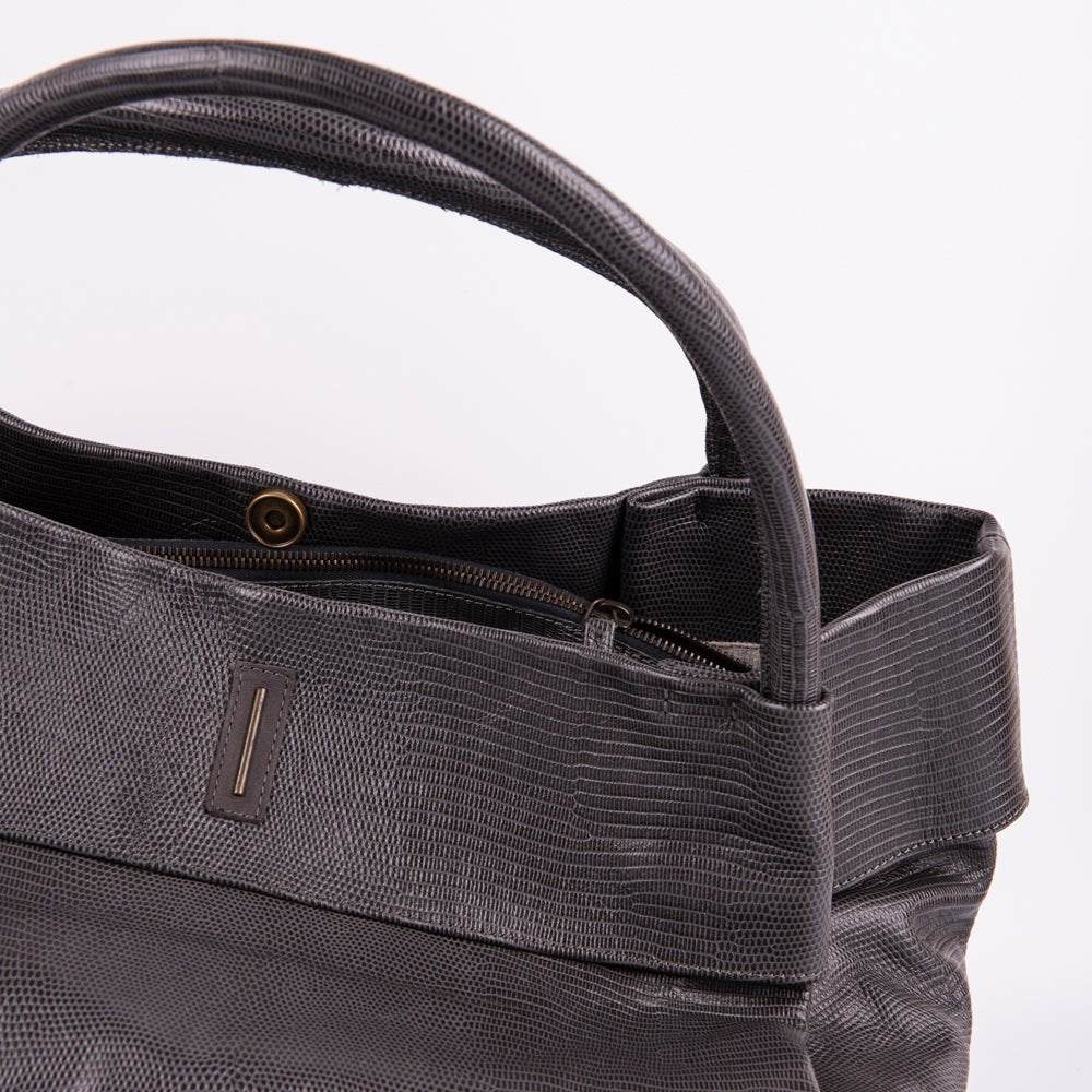 Grace altheyus grigio - borsa a spalla grande in pelle grigia - Marta Ray
