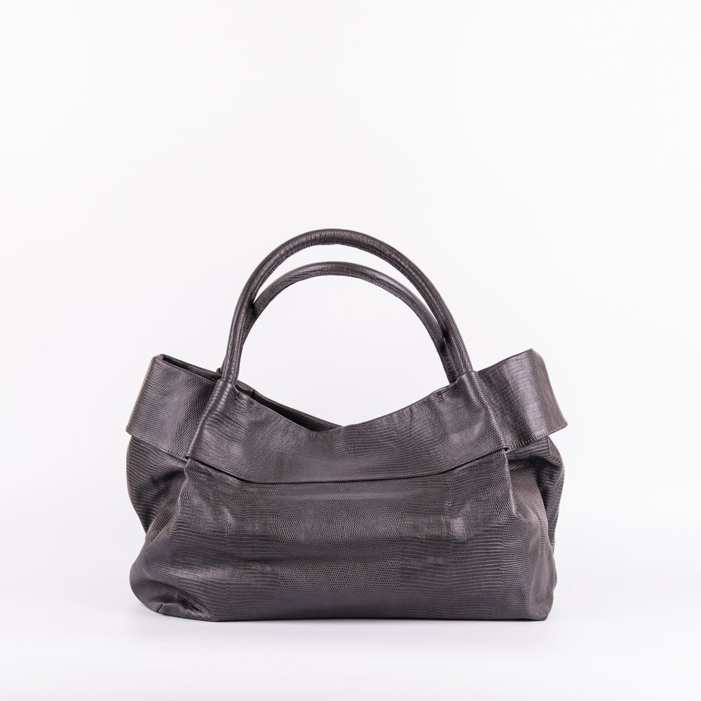 Grace altheyus grigio - borsa a spalla grande in pelle grigia - Marta Ray