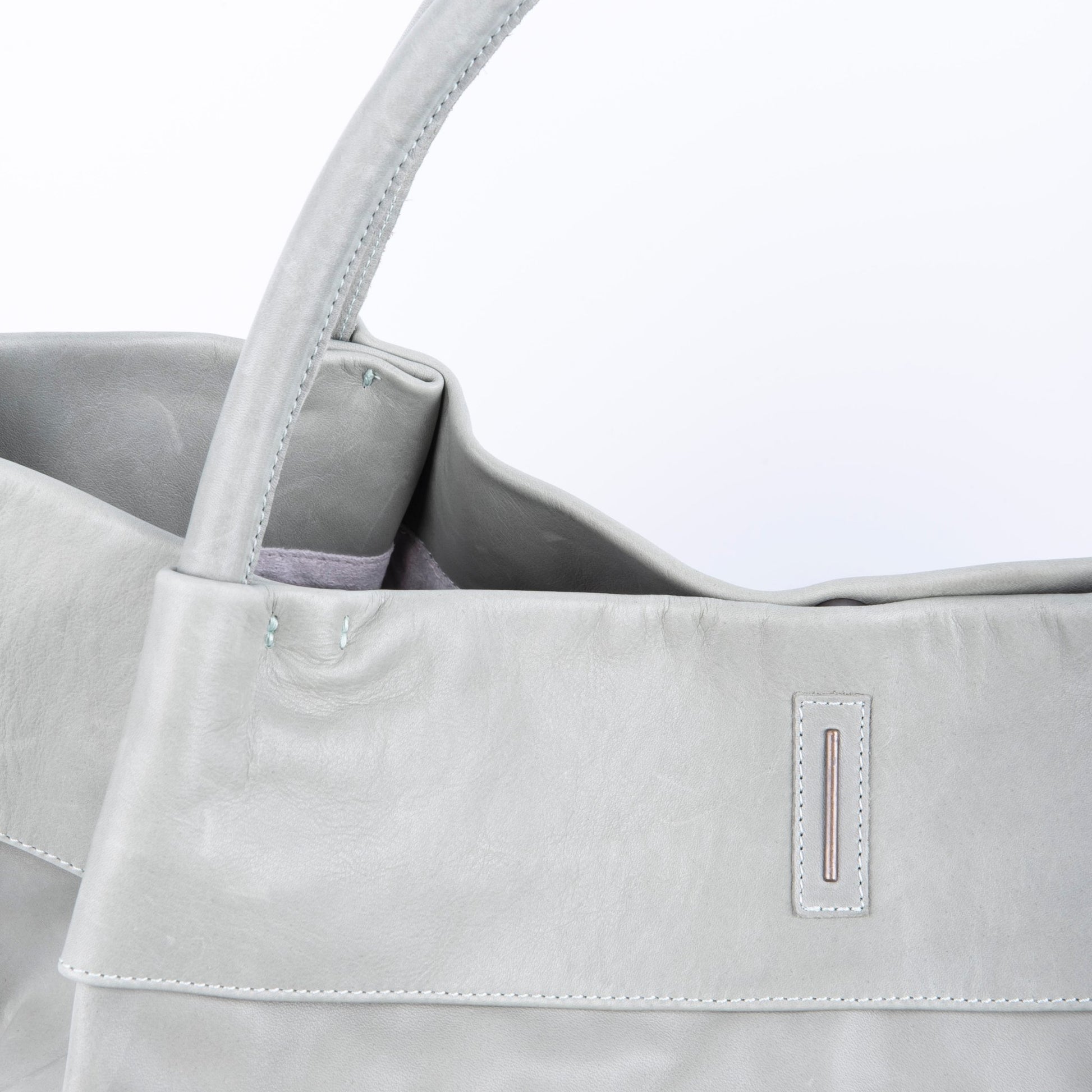 Grace mousse edera - borsa a spalla grande in pelle verde - Marta Ray