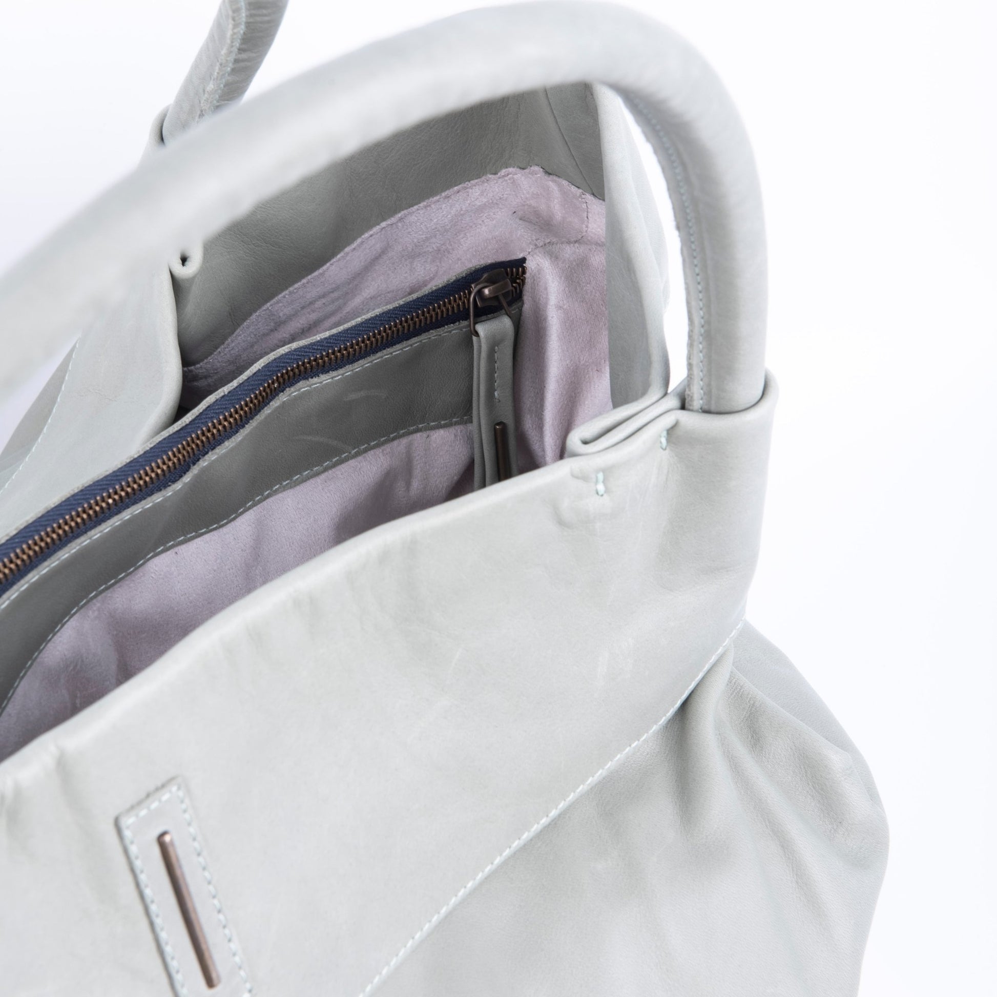 Grace mousse edera - borsa a spalla grande in pelle verde - Marta Ray