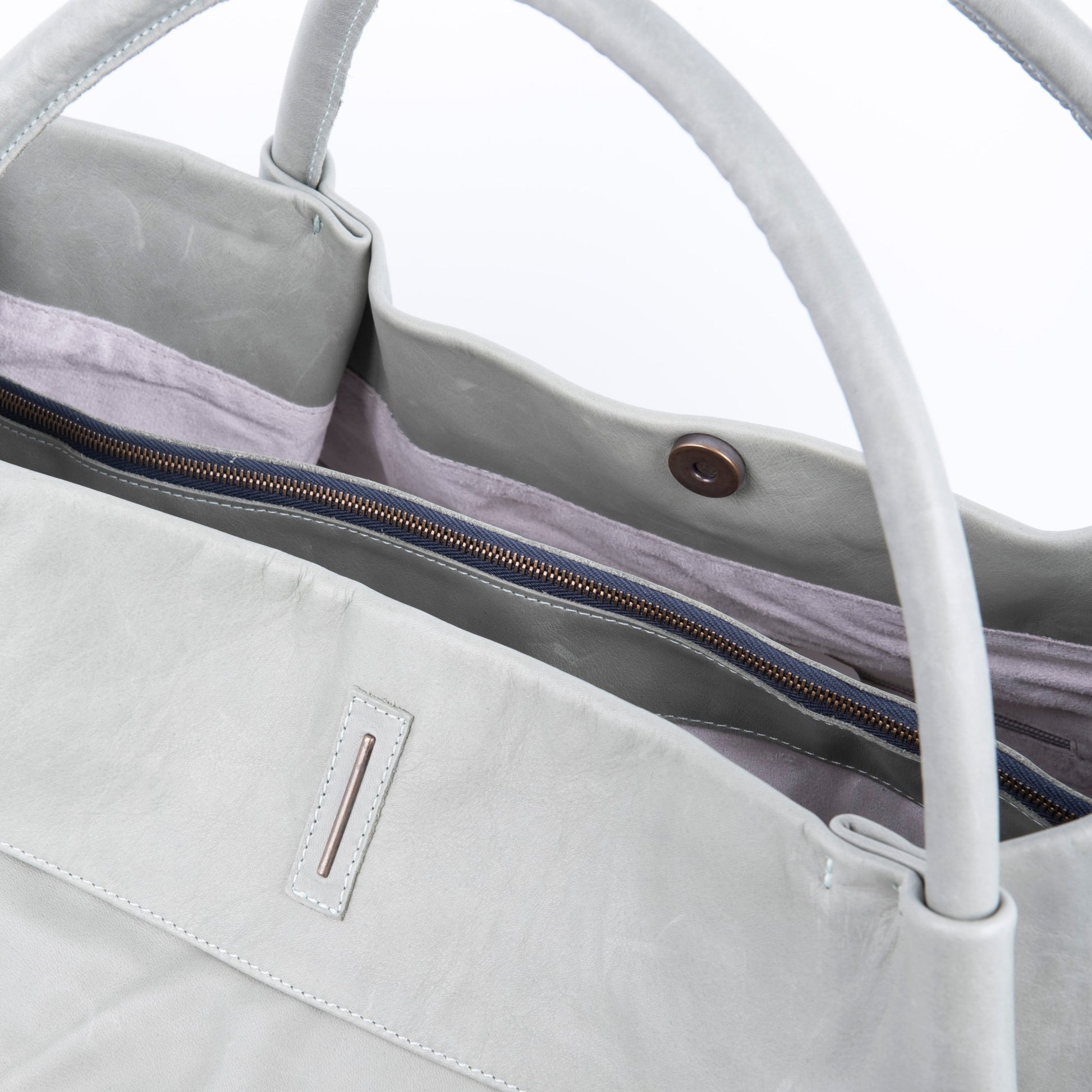 Grace mousse edera - borsa a spalla grande in pelle verde - Marta Ray