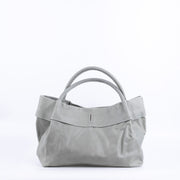 Grace mousse edera - borsa a spalla grande in pelle verde - Marta Ray