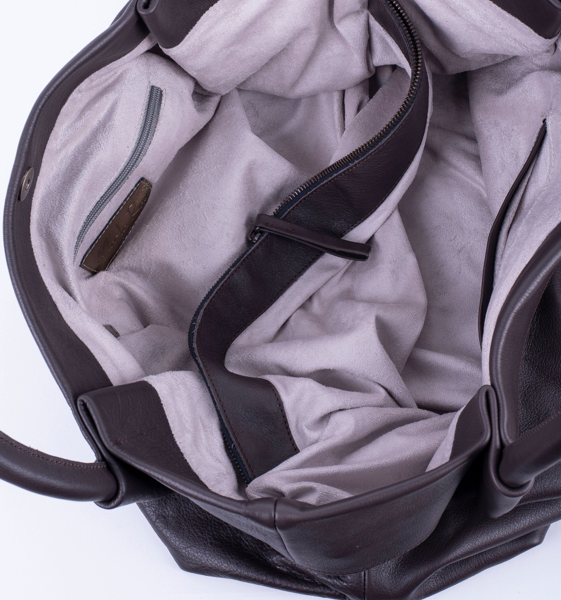 Grace mousse nera - borsa a spalla grande in pelle nera - Marta Ray