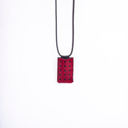 Ilde red pony with large polka dots - mobile phone holder in red pony with polka dots