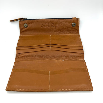 Max wallet mousse cuoio