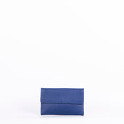 Isabell saffiano blu notte - pochette in pelle blu - Marta Ray