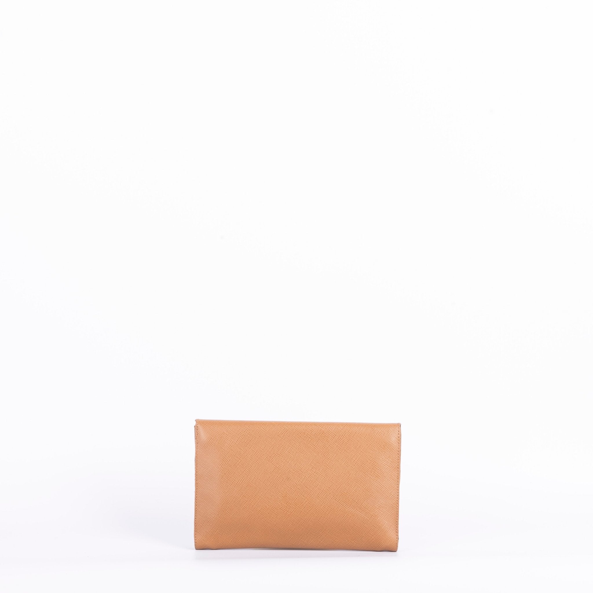 Isabell saffiano cuoio - pochette in pelle marrone - Marta Ray