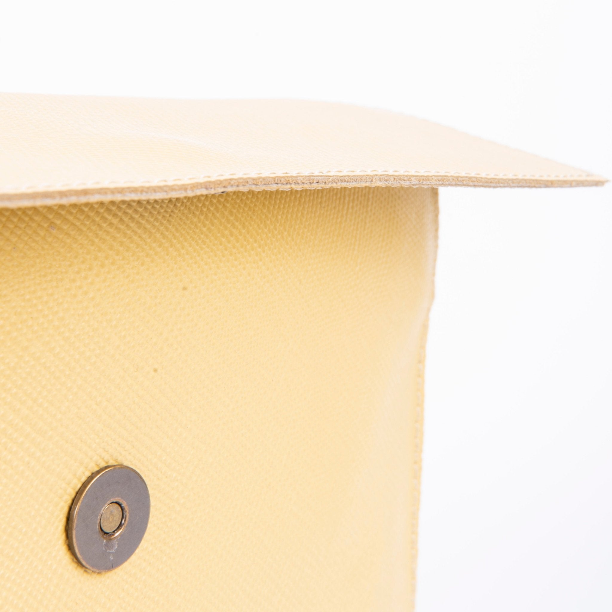 Isabell saffiano giallo - pochette in pelle gialla - Marta Ray