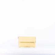 Isabell saffiano giallo - pochette in pelle gialla - Marta Ray