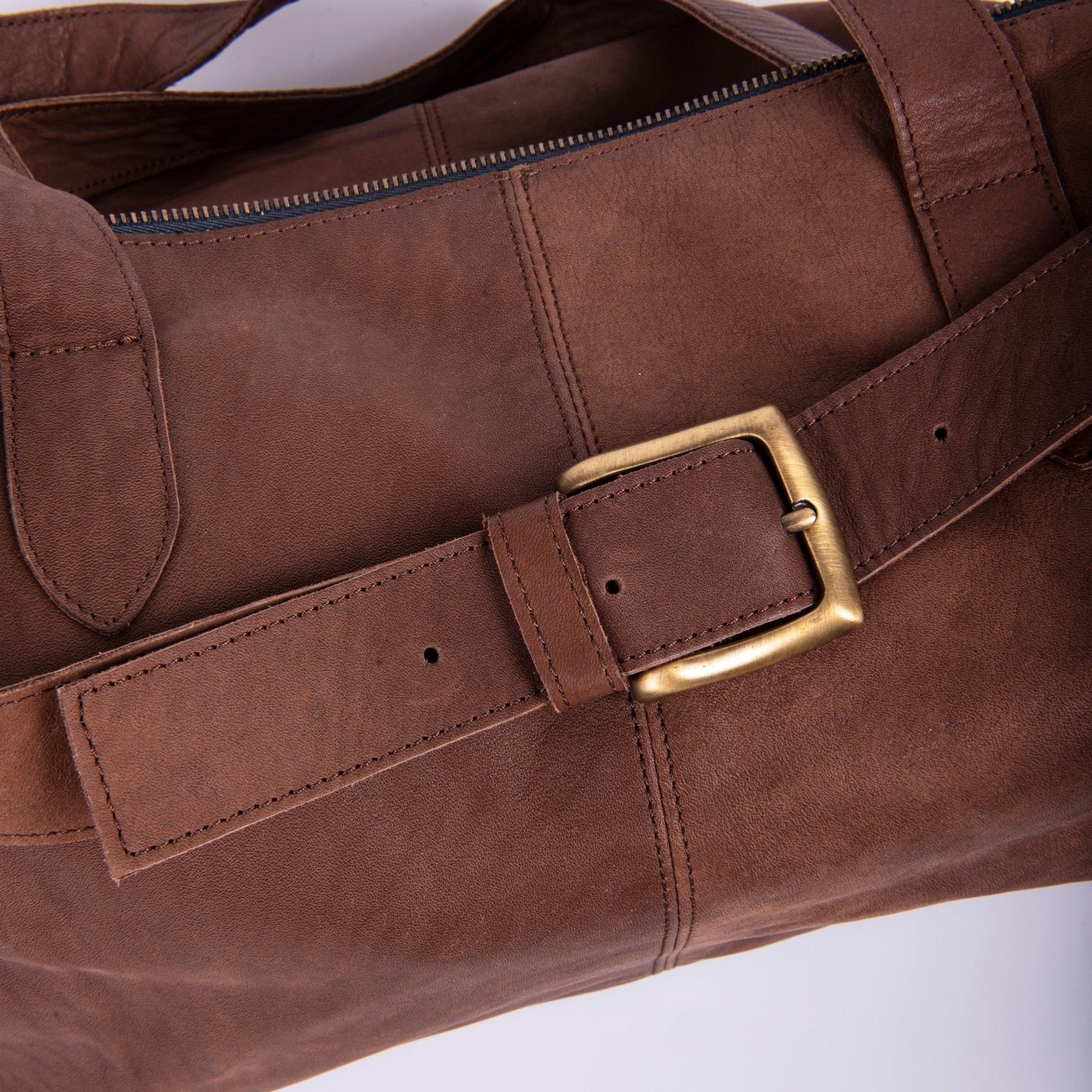 Judy cerato cioccolato - borsa grande a tracolla in pelle marrone - Marta Ray