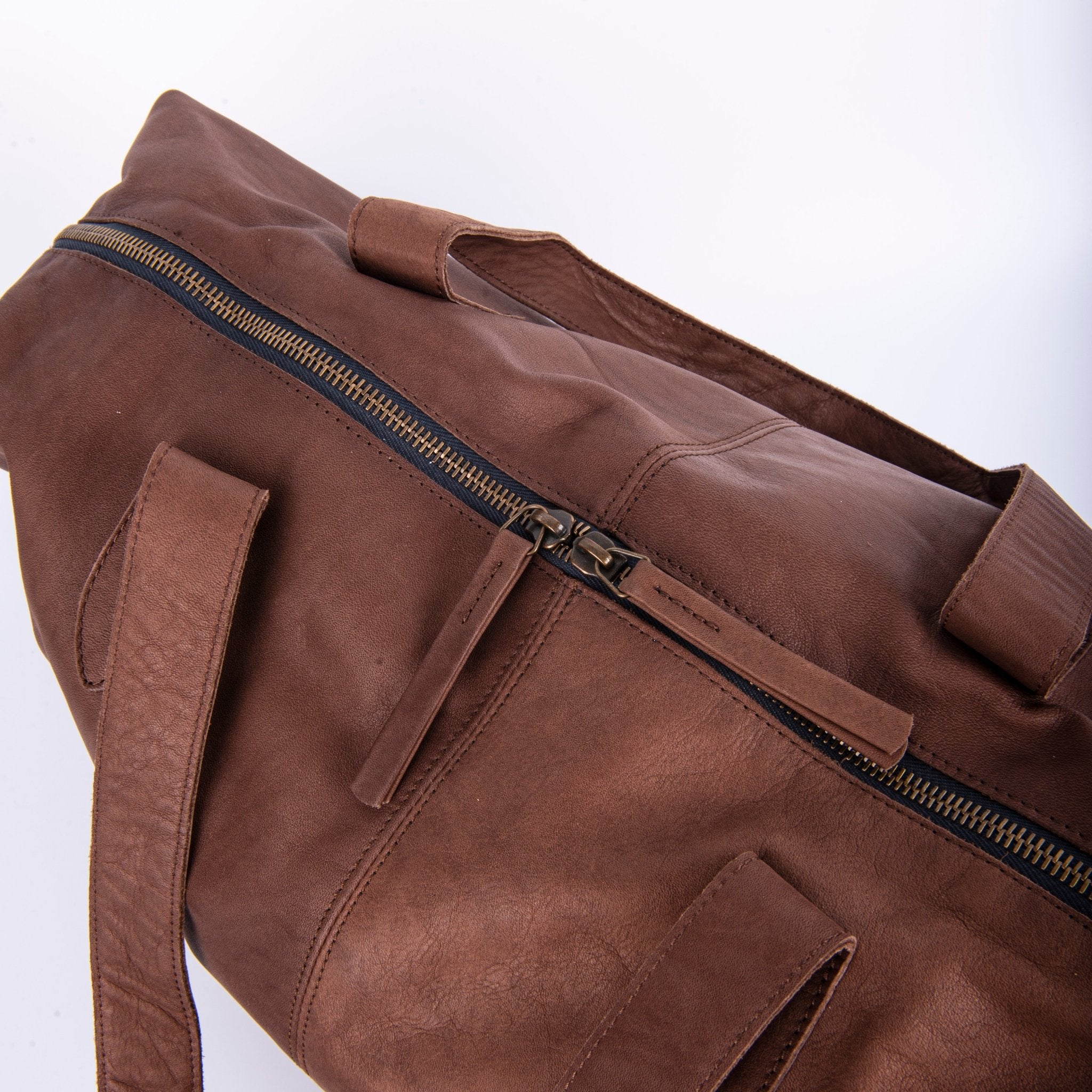 Judy cerato cioccolato - borsa grande a tracolla in pelle marrone - Marta Ray
