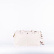 Judy mousse latte macchiato - borsa grande a tracolla in pelle bianca - Marta Ray