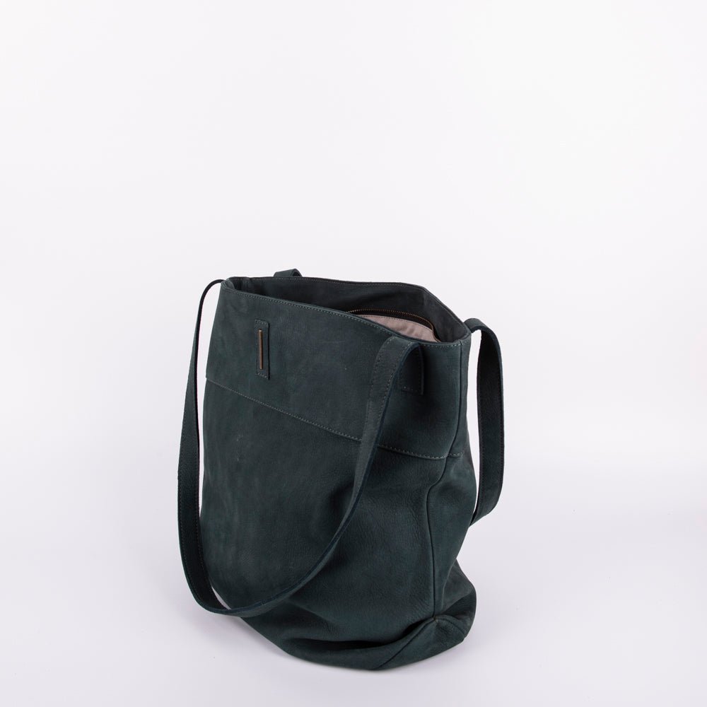 Julie long beach ottanio - borsa a spalla grande in pelle verde - Marta Ray