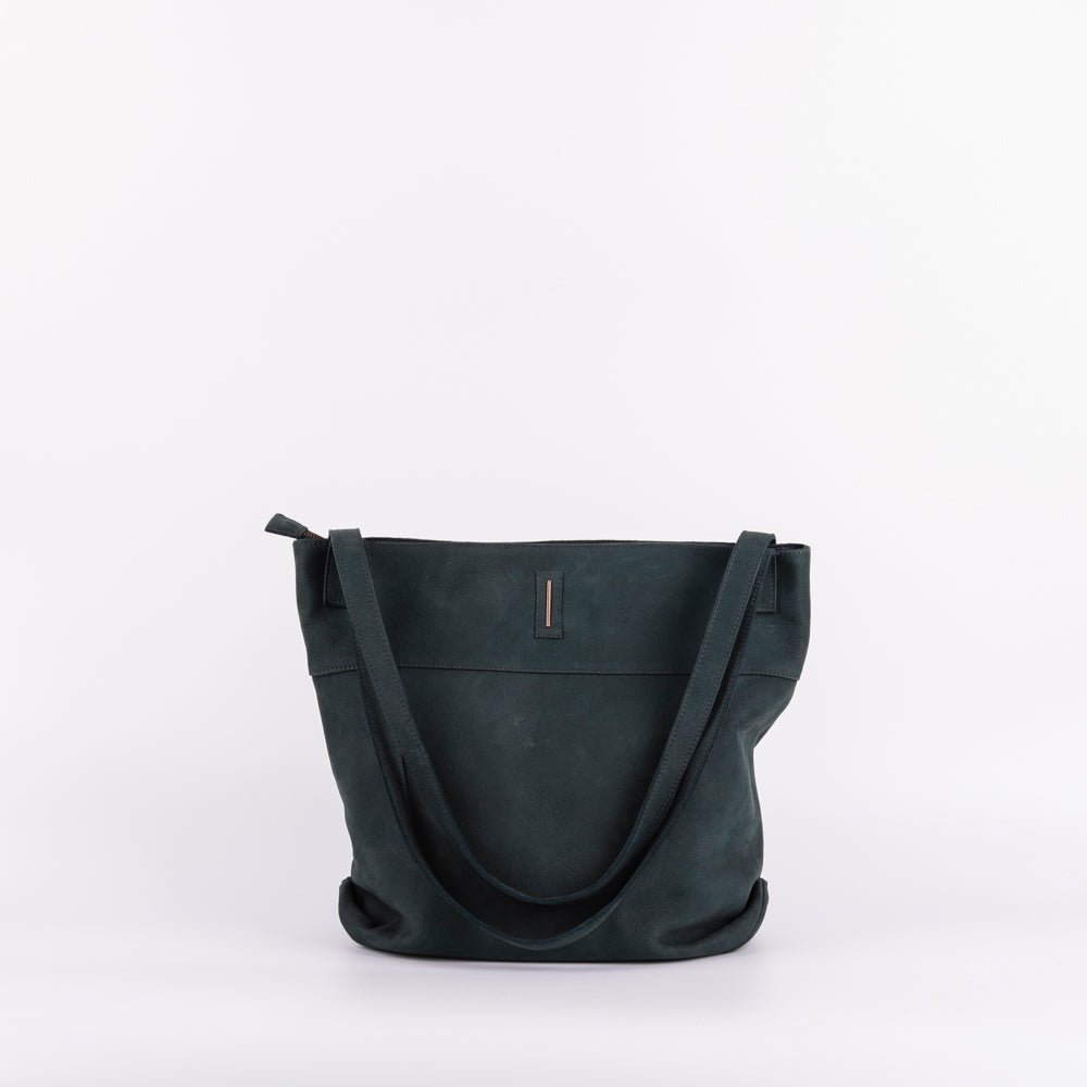 Julie long beach ottanio - borsa a spalla grande in pelle verde - Marta Ray