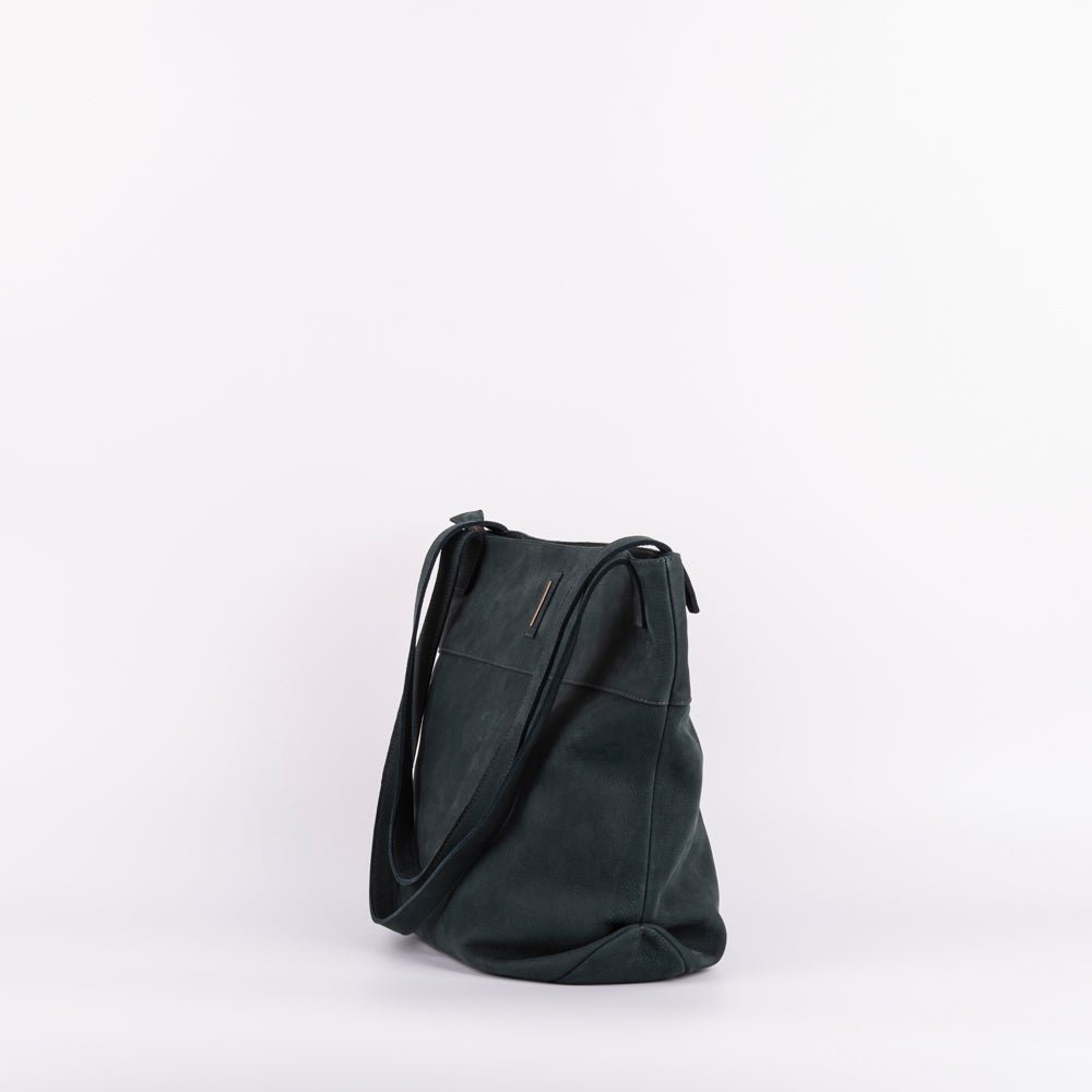 Julie long beach ottanio - borsa a spalla grande in pelle verde - Marta Ray