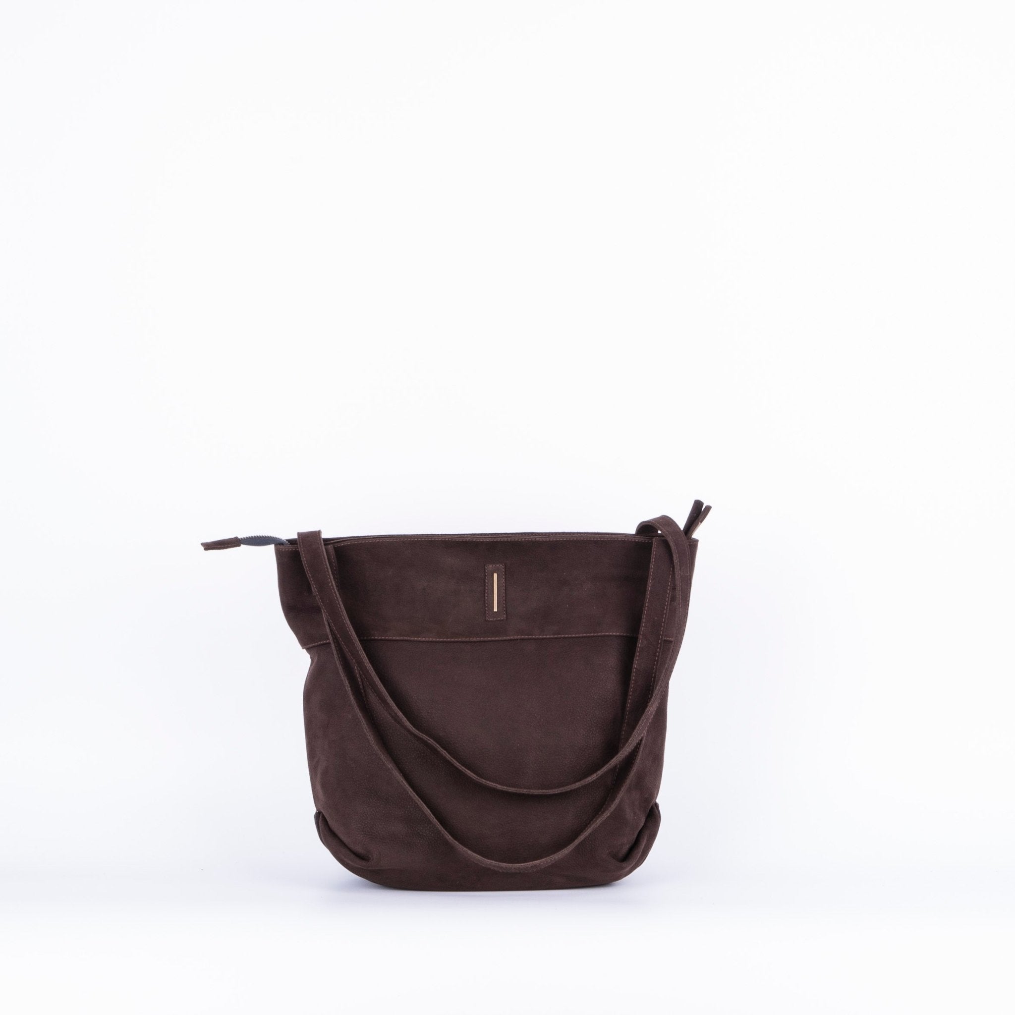Julie long beach testa di moro - borsa a spalla grande in pelle marrone - Marta Ray