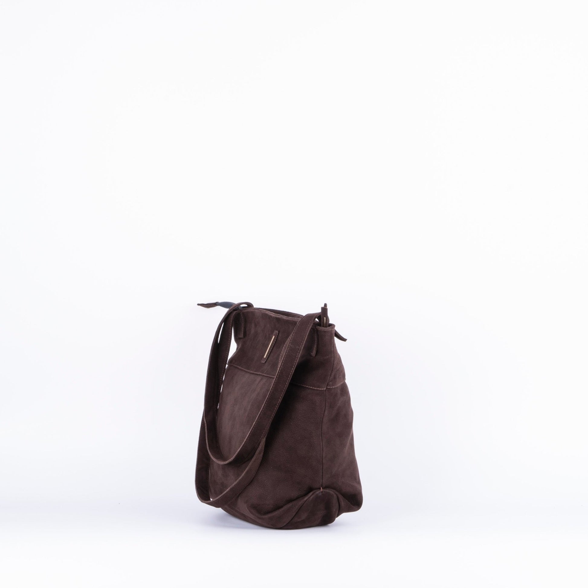 Julie long beach testa di moro - borsa a spalla grande in pelle marrone - Marta Ray