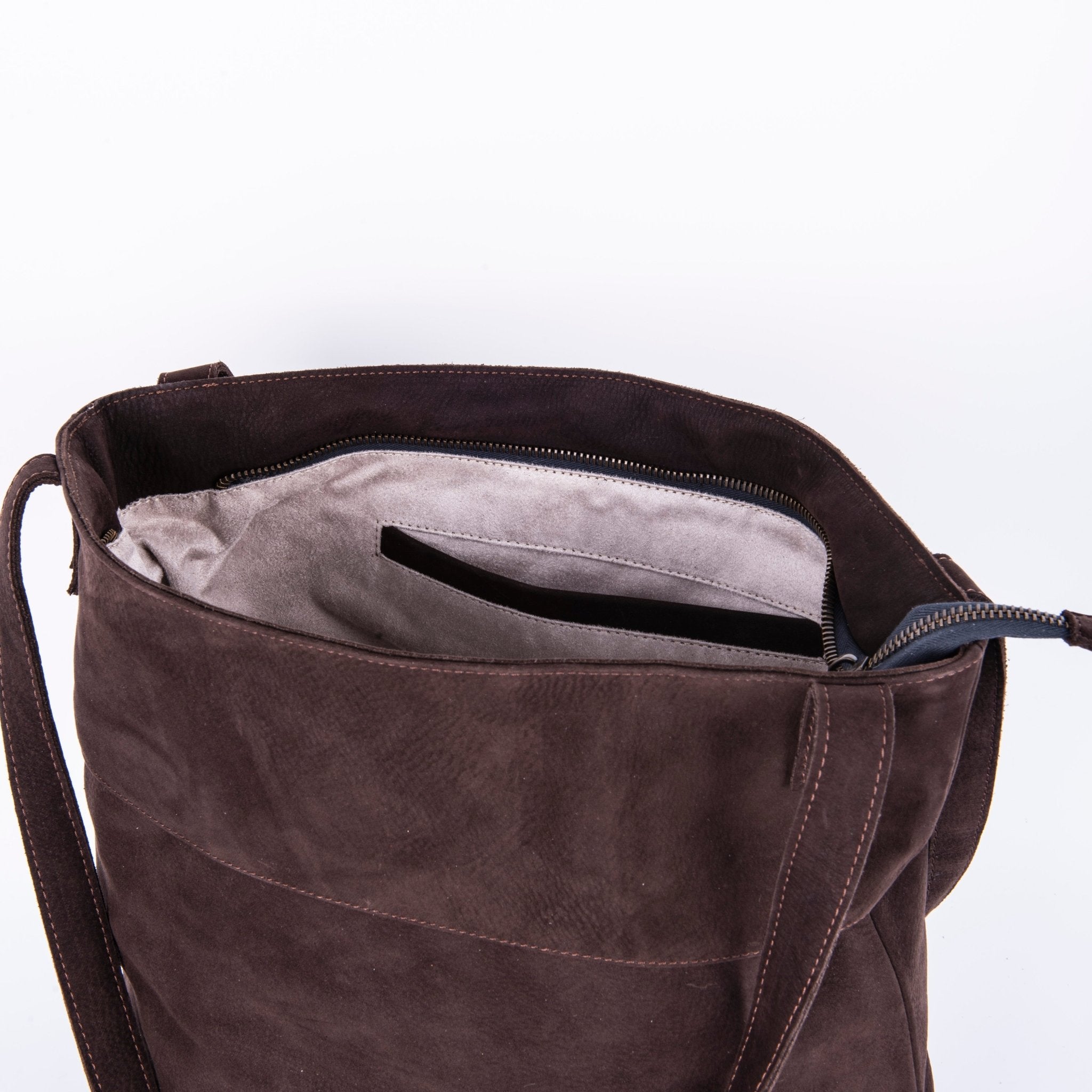 Julie long beach testa di moro - borsa a spalla grande in pelle marrone - Marta Ray