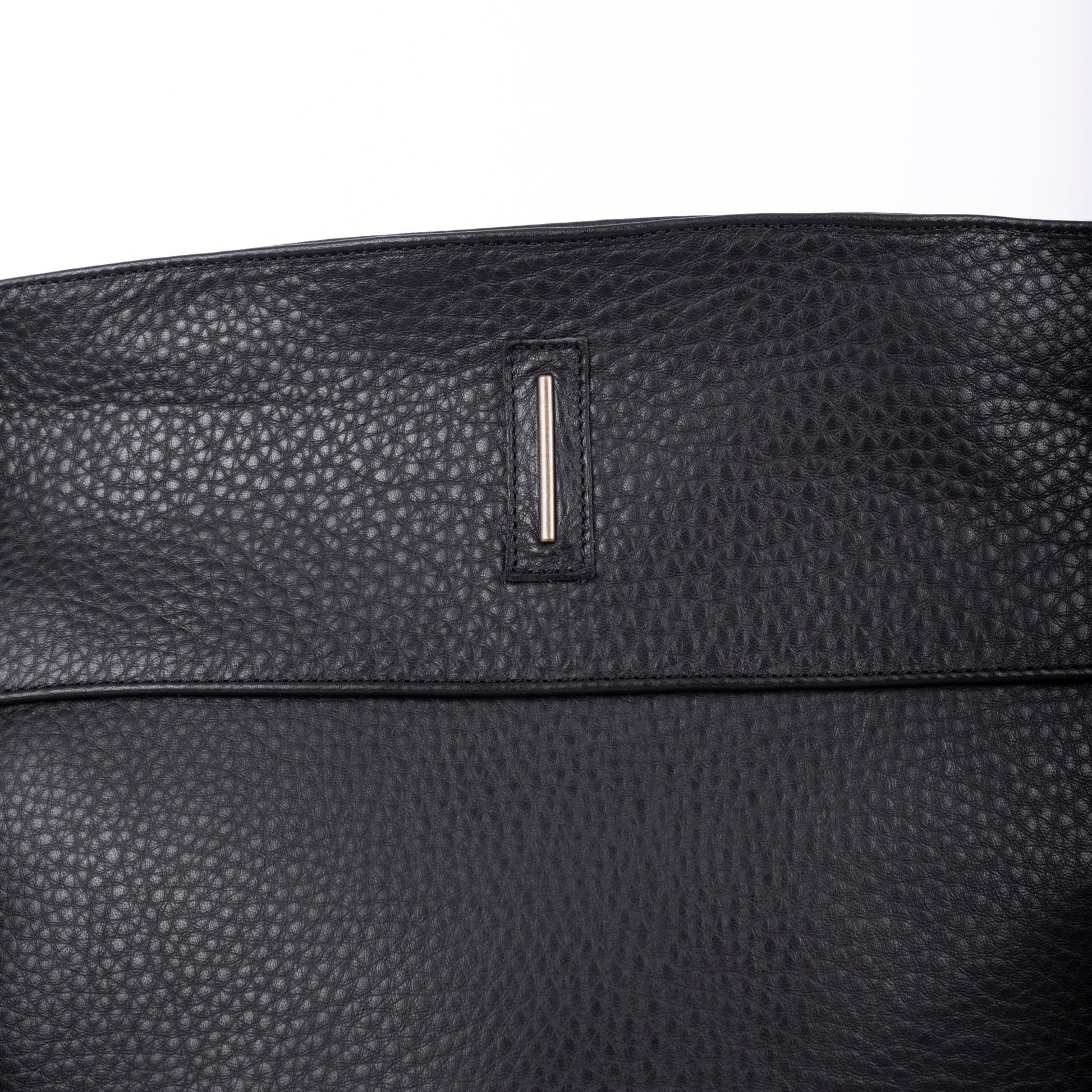 Julie martellato nero - borsa a spalla grande in pelle nera - Marta Ray