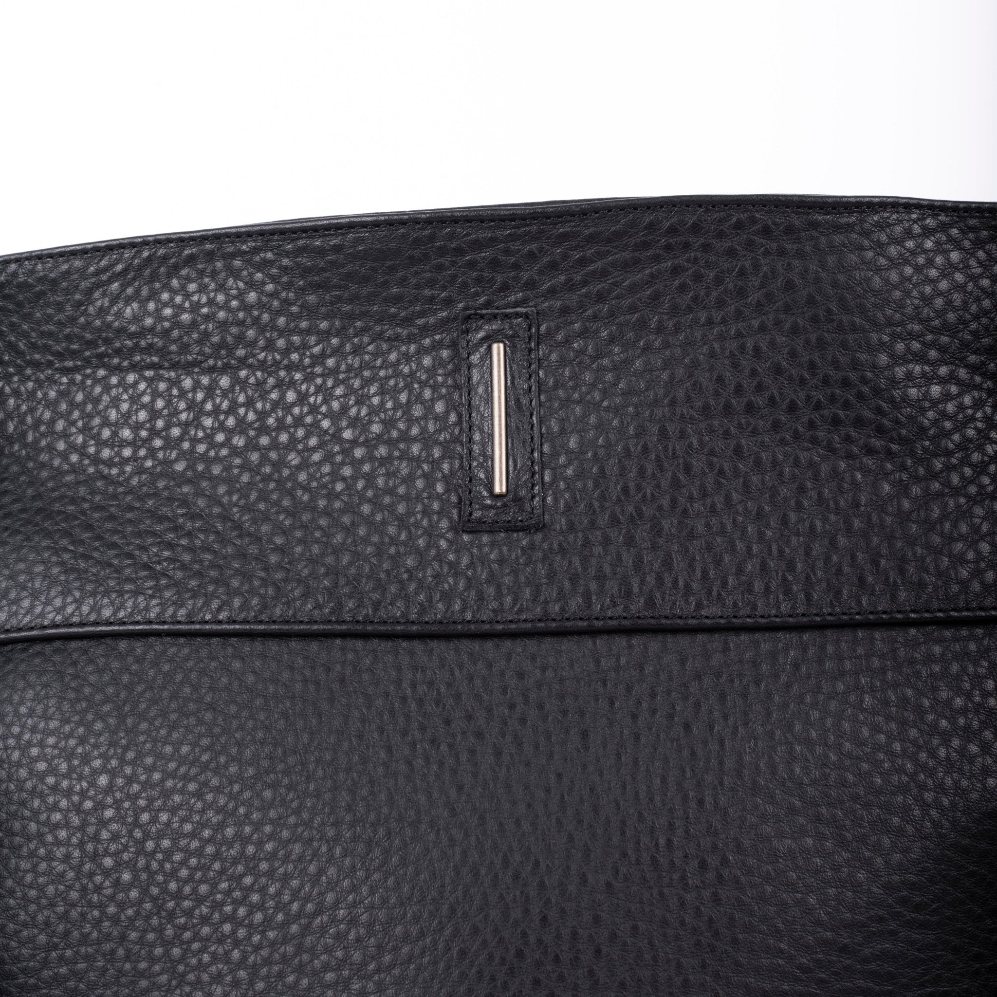 Julie martellato nero - borsa a spalla grande in pelle nera - Marta Ray