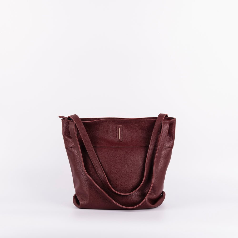 Julie new york - borsa a spalla grande in pelle rubino - Marta Ray