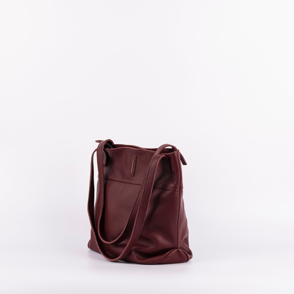 Julie new york - borsa a spalla grande in pelle rubino - Marta Ray