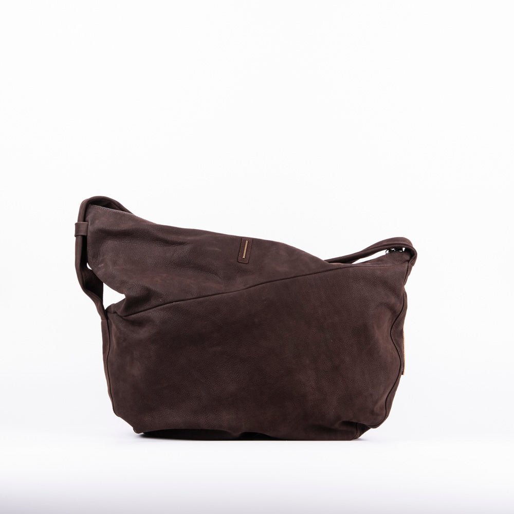 June long beach tam - borsa a tracolla in pelle scamosciata marrone - Marta Ray