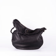 June martellato nero - borsa a tracolla in pelle nera martellata - Marta Ray