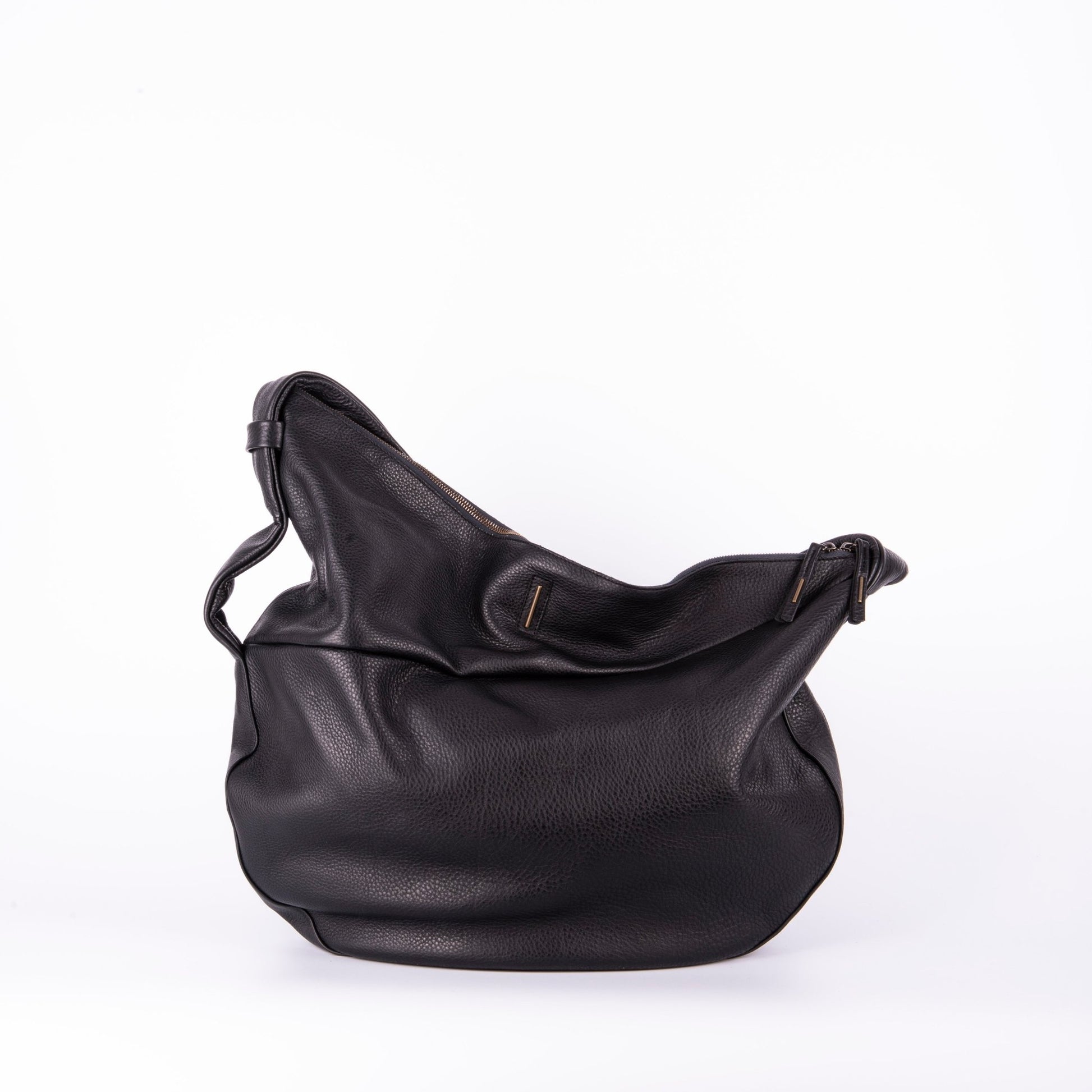 June martellato nero - borsa a tracolla in pelle nera martellata - Marta Ray
