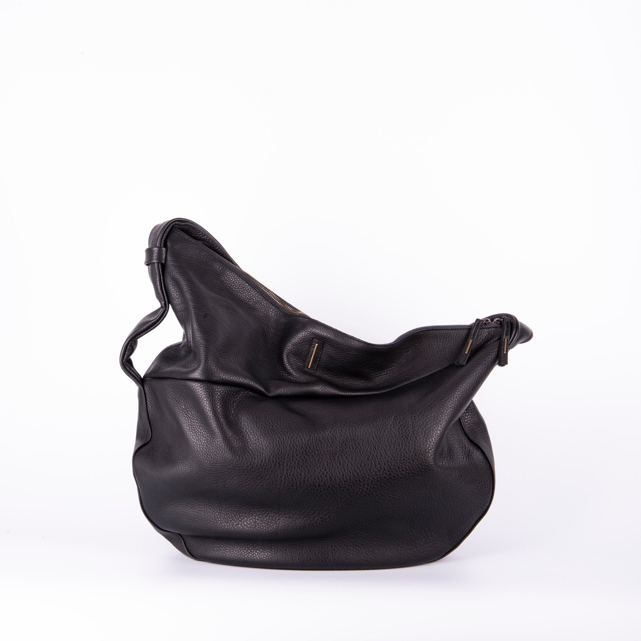 June martellato nero - borsa a tracolla in pelle nera martellata - Marta Ray