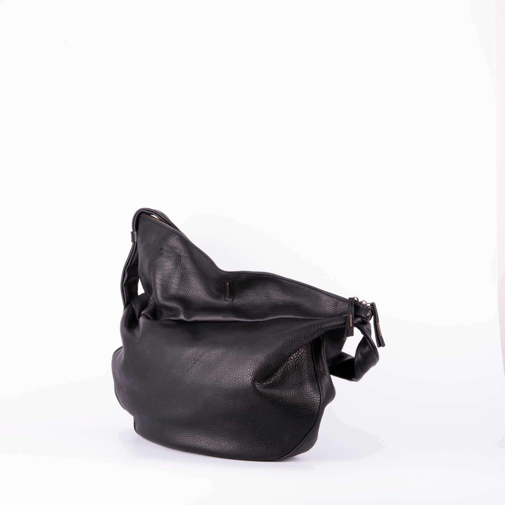 June martellato nero - borsa a tracolla in pelle nera martellata - Marta Ray