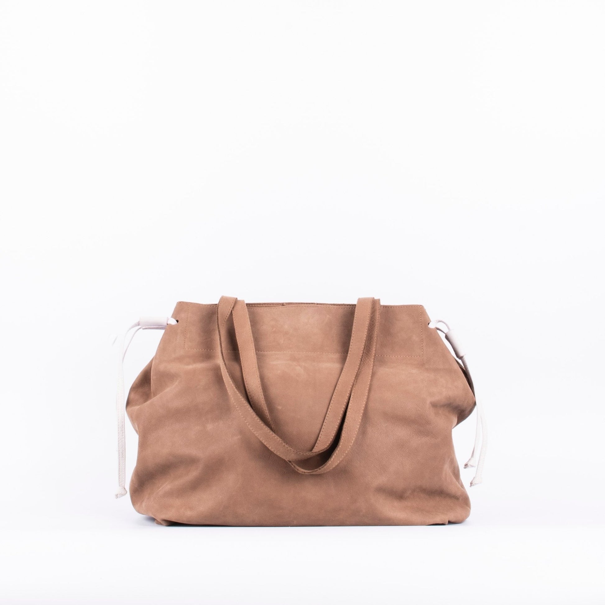 Karen long beach fango provenza - borsa grande tracolla in pelle beige - Marta Ray