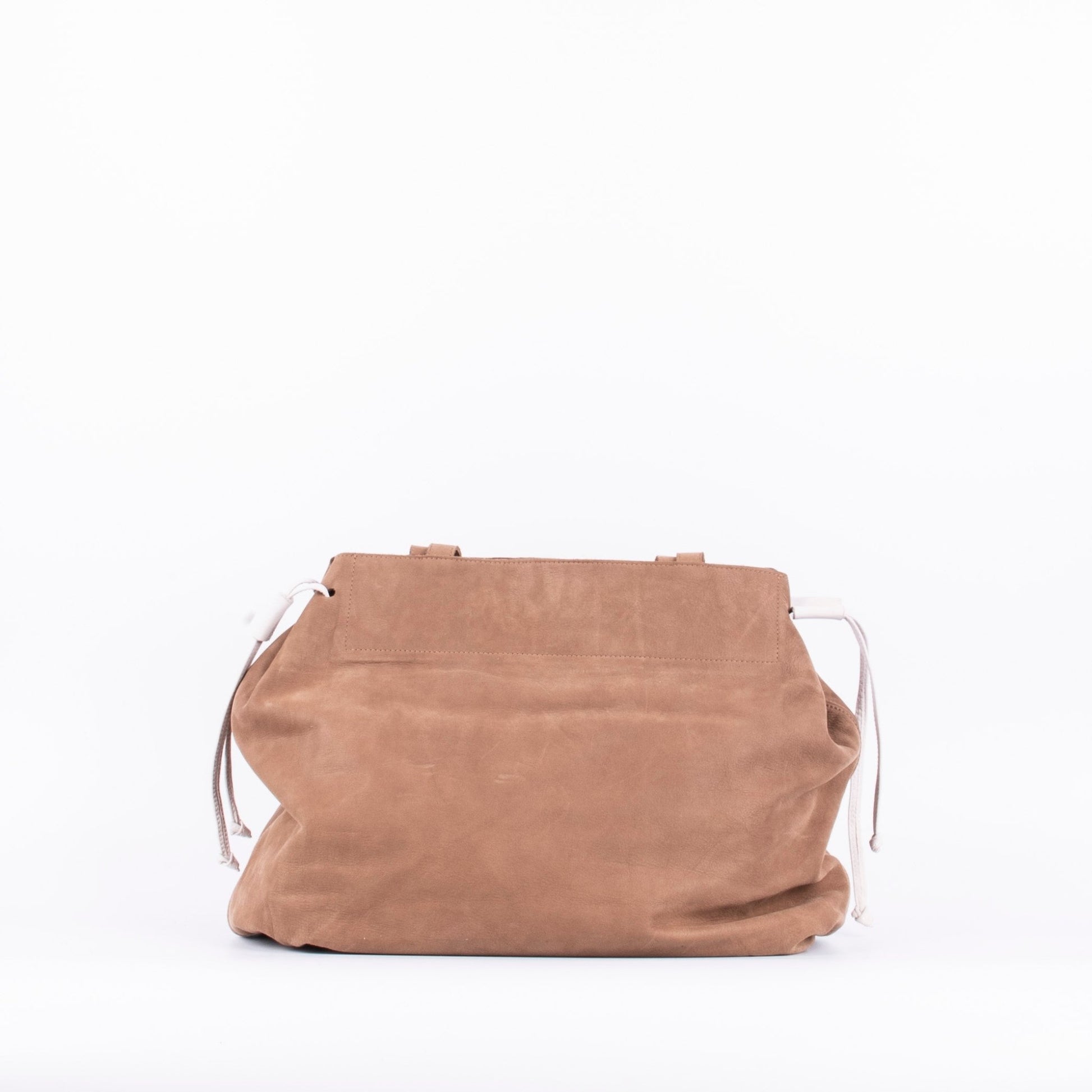Karen long beach fango provenza - borsa grande tracolla in pelle beige - Marta Ray